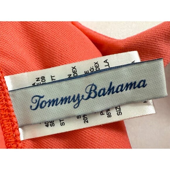 Tommy Bahama Pearl Long Shirred Bandini 2-pc Swimsuit Coral M - Picture 7 of 10